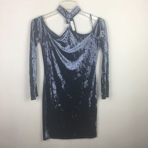 Dolls Kill "BearDance" Velvet Choker Dress